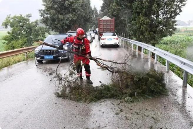 麒麟?yún)^(qū)遭暴雨突襲|部分道路積水嚴重，消防緊急排澇解憂